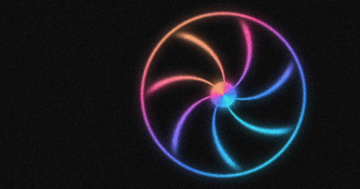 Turbina de luz espectral que representa un motor de IA